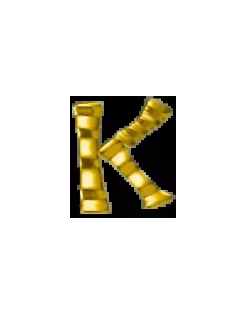 Strass DentairesLettre K Gold