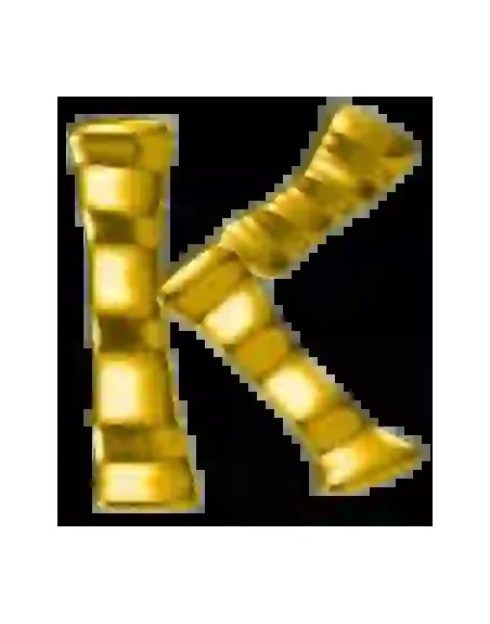 Strass DentairesLettre K Gold