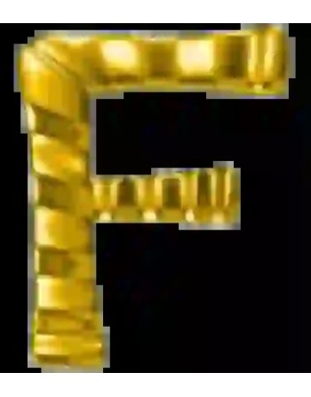 Strass DentairesLettre F Gold