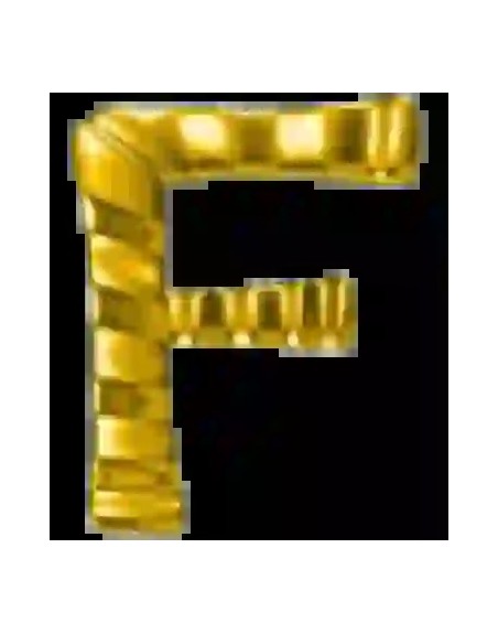 Strass DentairesLettre F Gold