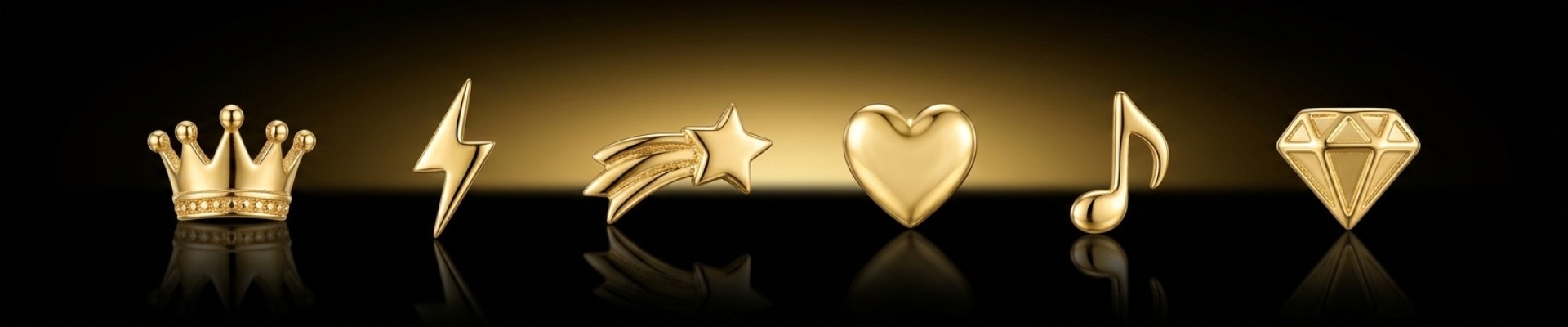 Zahnschmuck aus massivem Gold - Signature-Motive | StrassDentaires