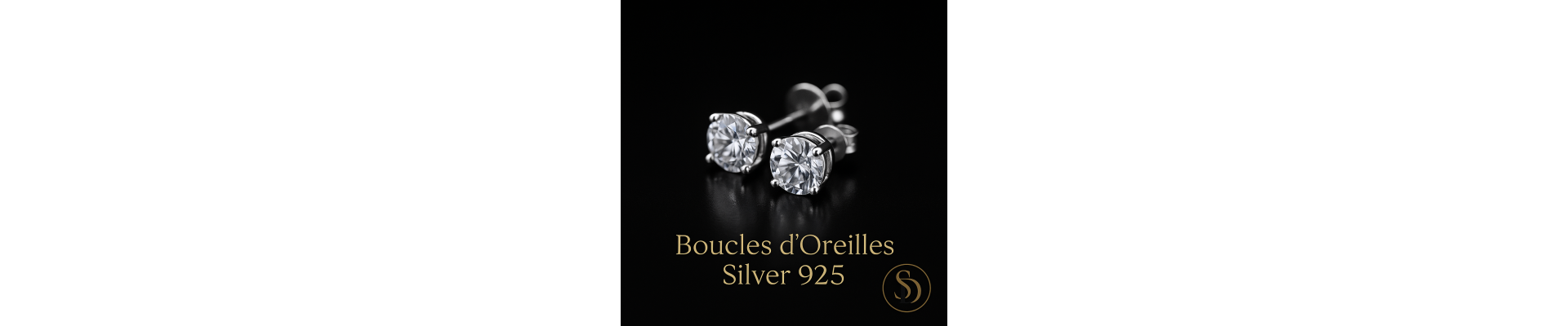 Boucles d'Oreilles Silver | Bijoux Assortis Strass