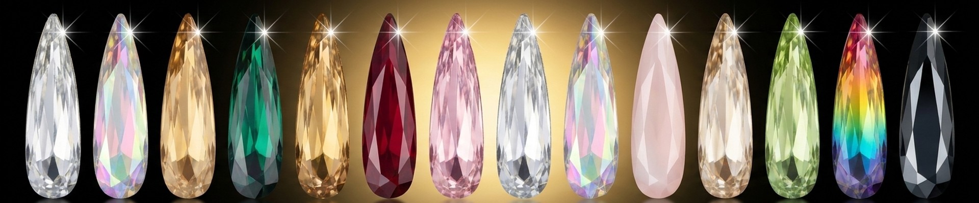 Raindrop - Strass dentaires goutte allongée | Strass Dentaires