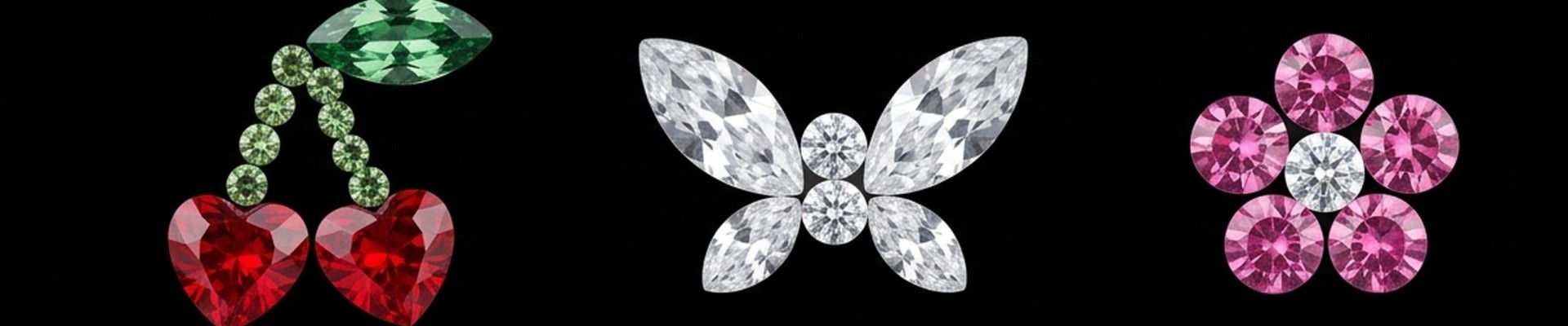 Composition - motifs assemblés | Strass Dentaires