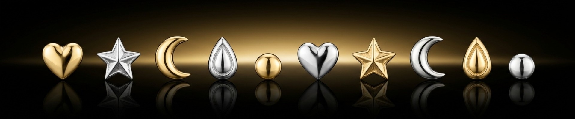 Or 18K TF-P - Strass dentaires or jaune