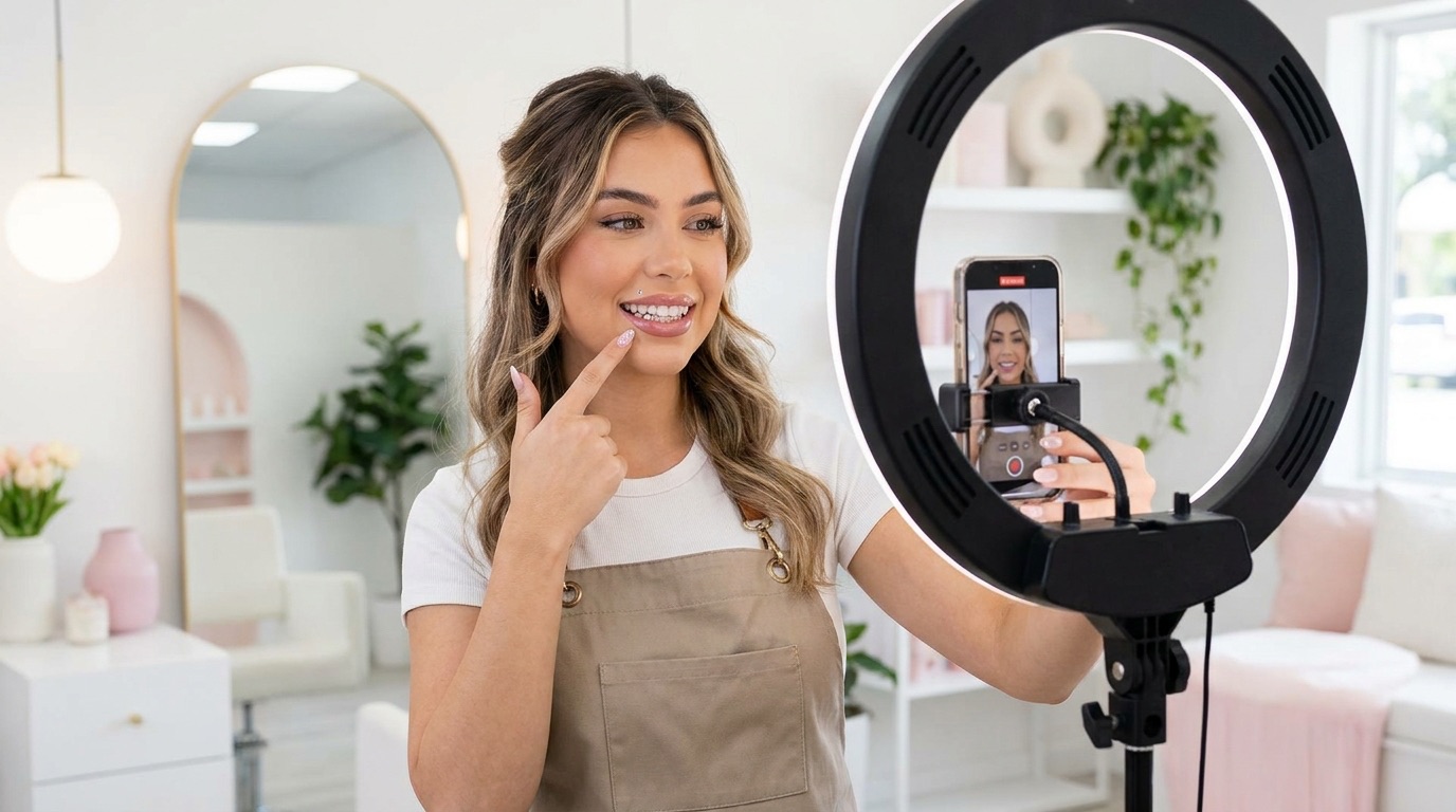 Instagram et TikTok pour poseuse de strass dentaire : plan de contenu 30 jours (guide 2026)