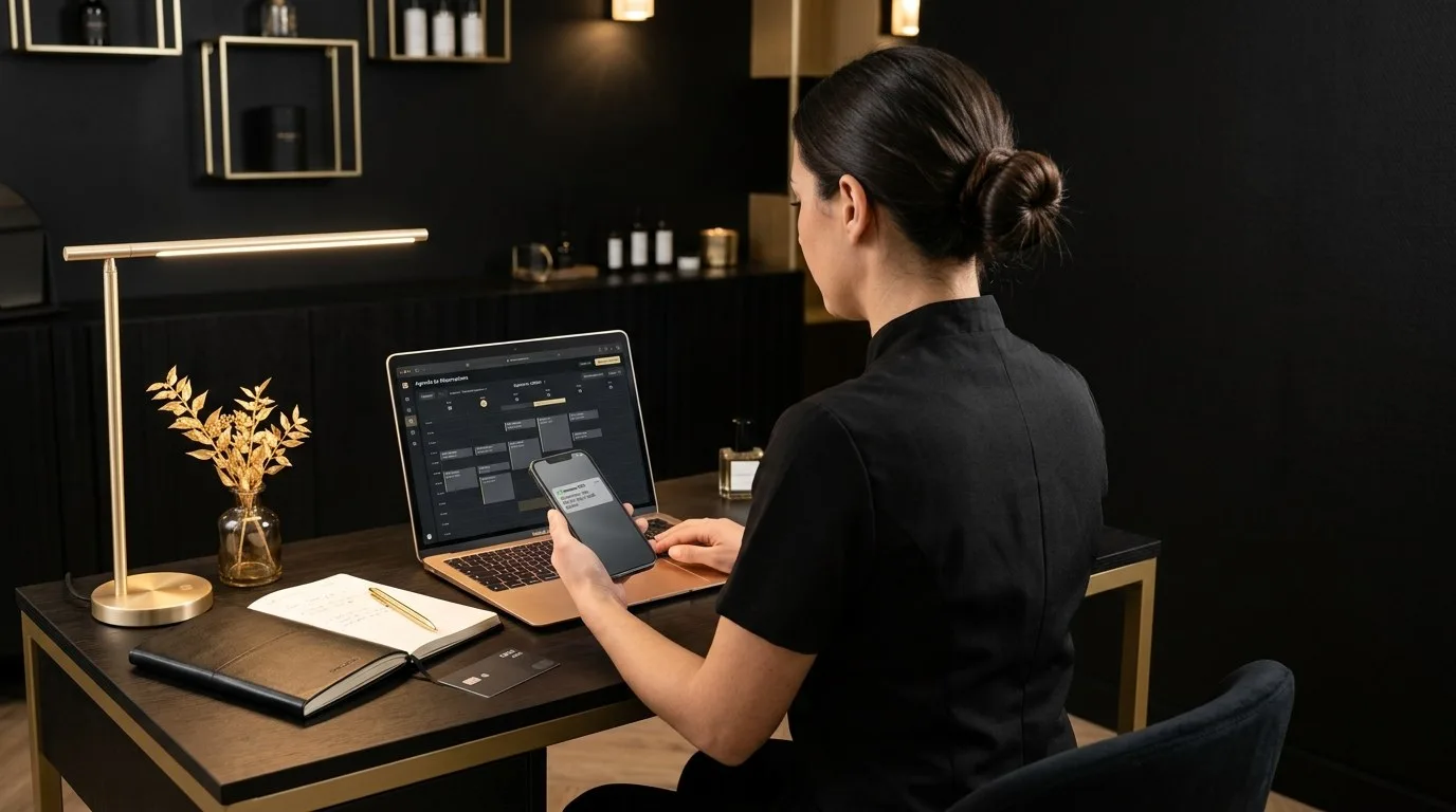 Reservations, acomptes et no-show pour une poseuse de strass dentaire (guide B2B pro 2026)