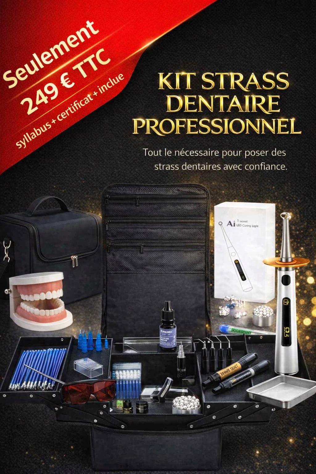 Kit de Formation Pose de Strass Dentaire Professionnel